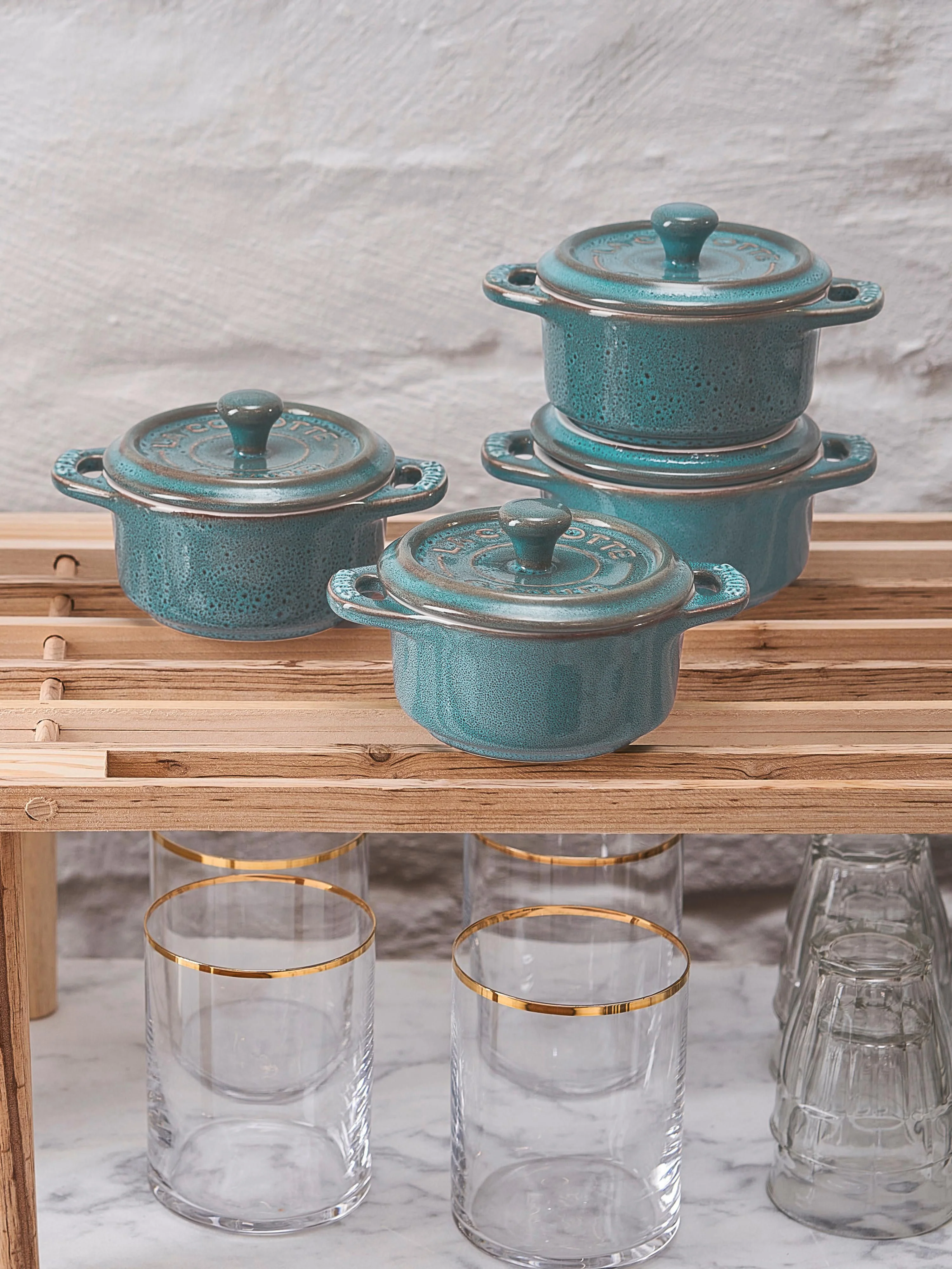 Kleine Ofenformen Mini Cocotte, 4er-Set