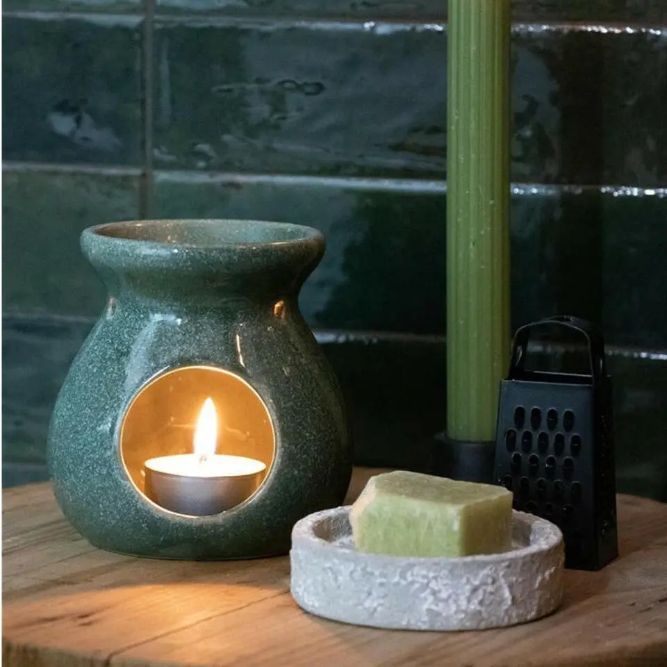 Ideas4seasons Amberblokjes/geurblokjes - eucalyptus geur - 3x stuks