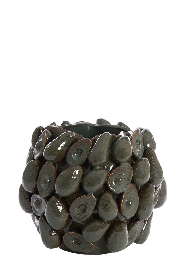 Light & Living vaas AVOCADO - 36x35.5x31.5cm - bruin