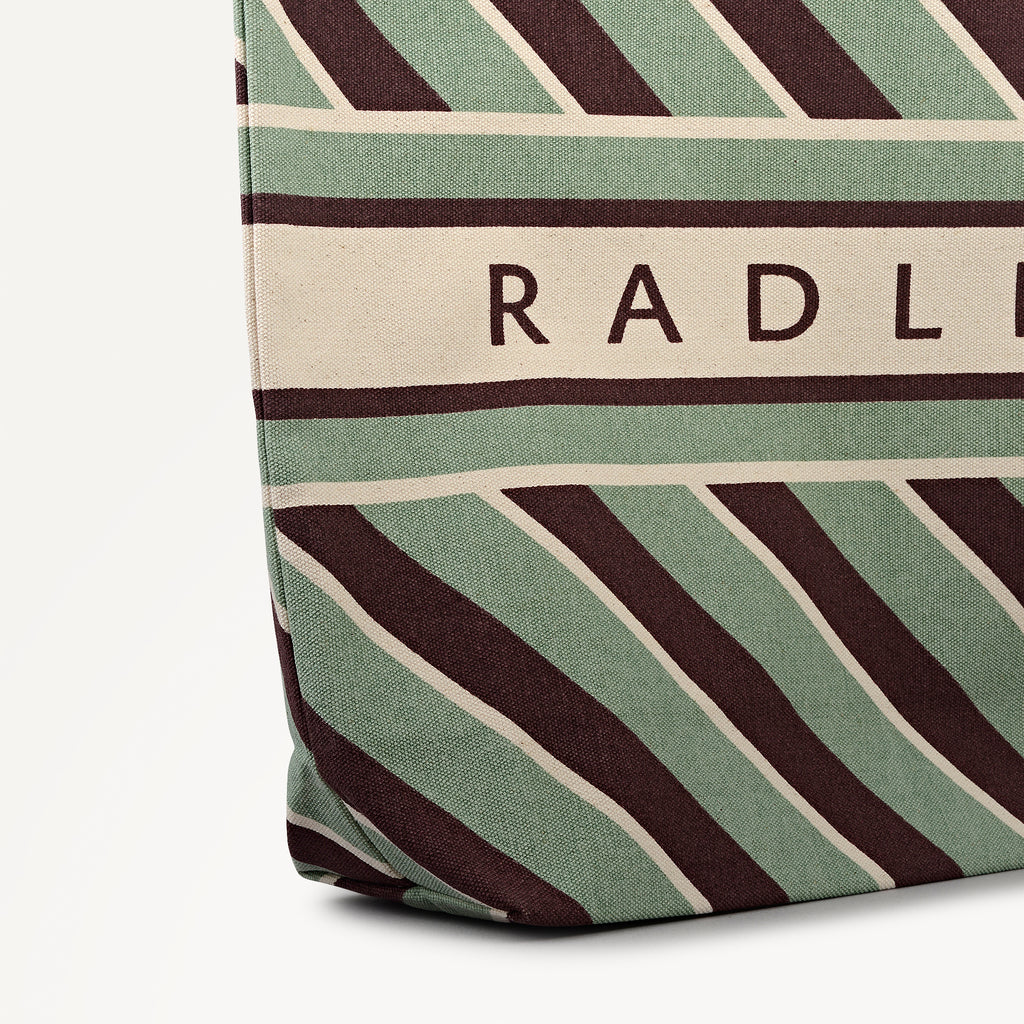 Radley Diagonal Stripe - Extra Large Open Top Tote