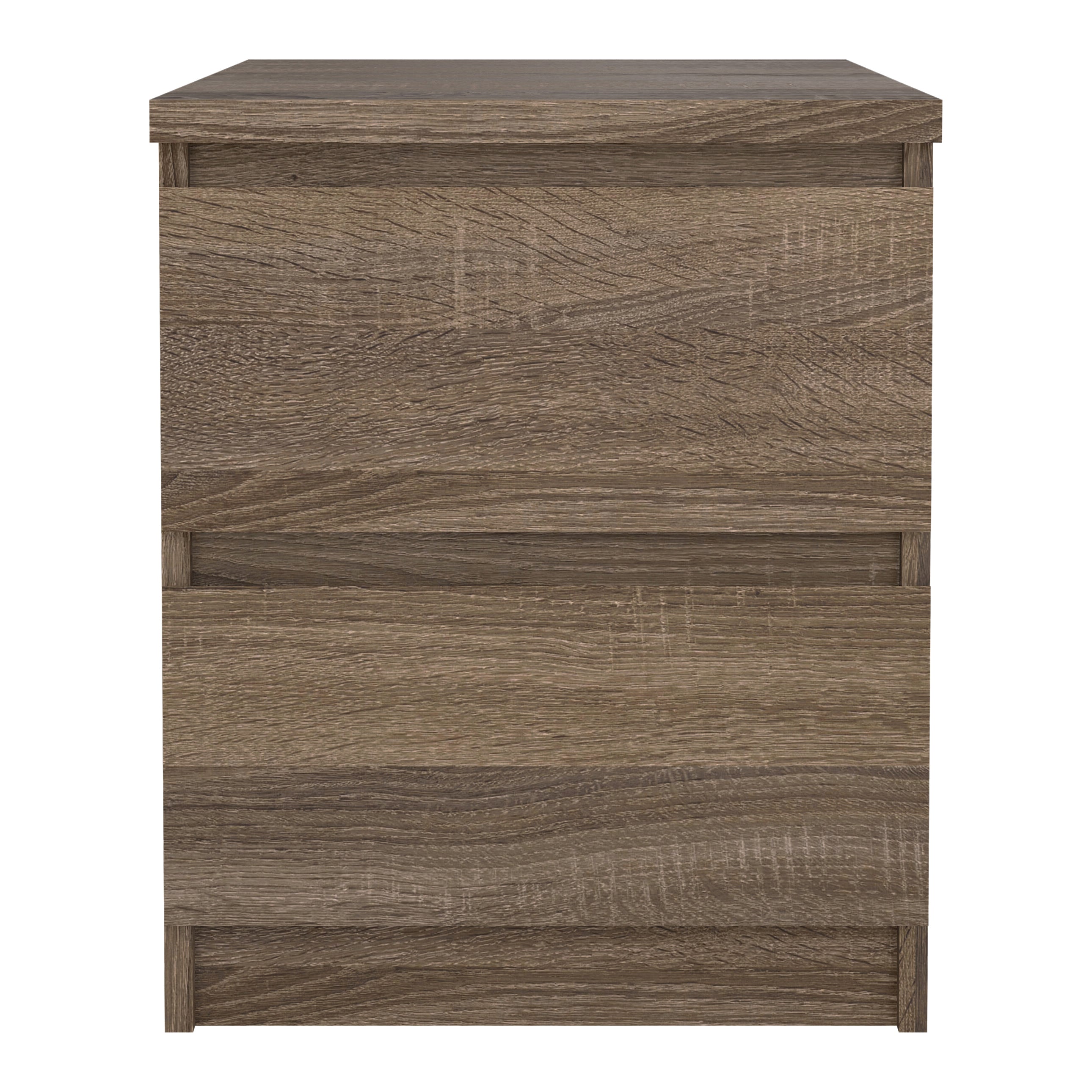 by fonQ basic Slide Nachtkastje - 2 lades - Donkerbruin