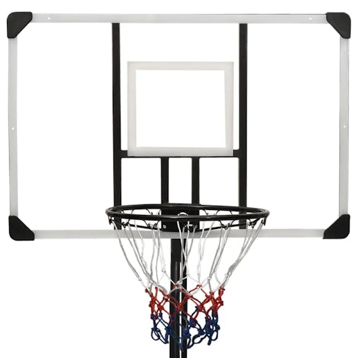 NNEVL Basketball Stand Transparent 256-361 cm Polycarbonate