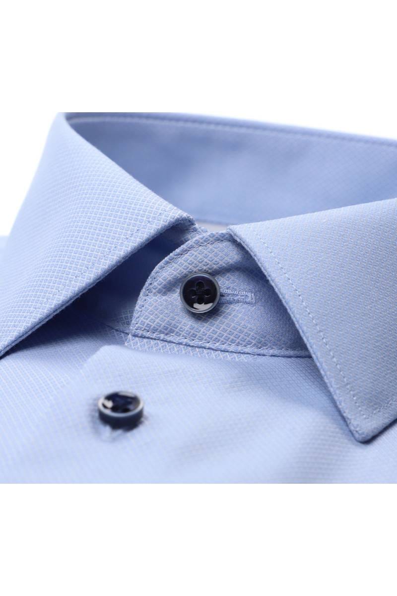 ETERNA Dynamic Cotton Comfort Fit Hemd hellblau, Strukturiert