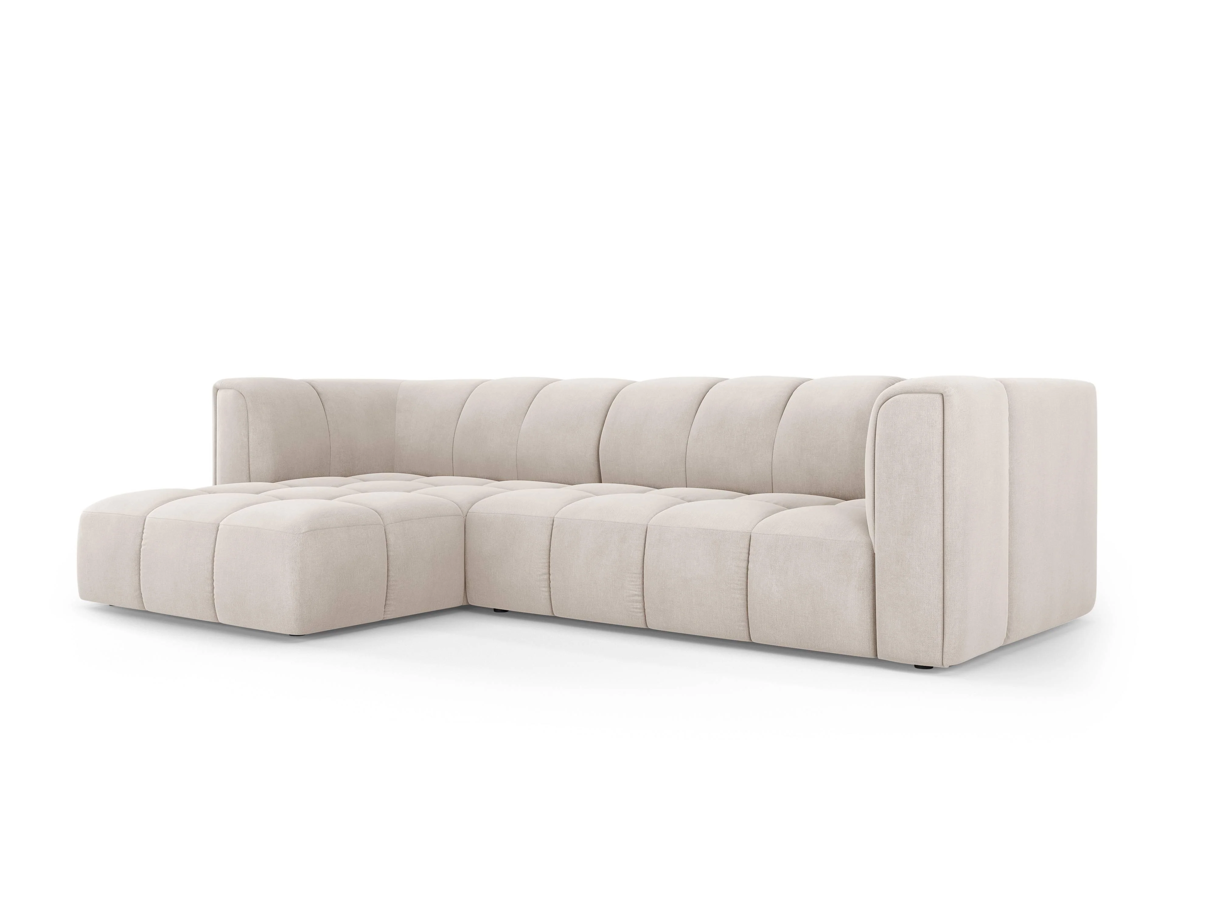 Hoekbank Francesca chenille links 3-zits