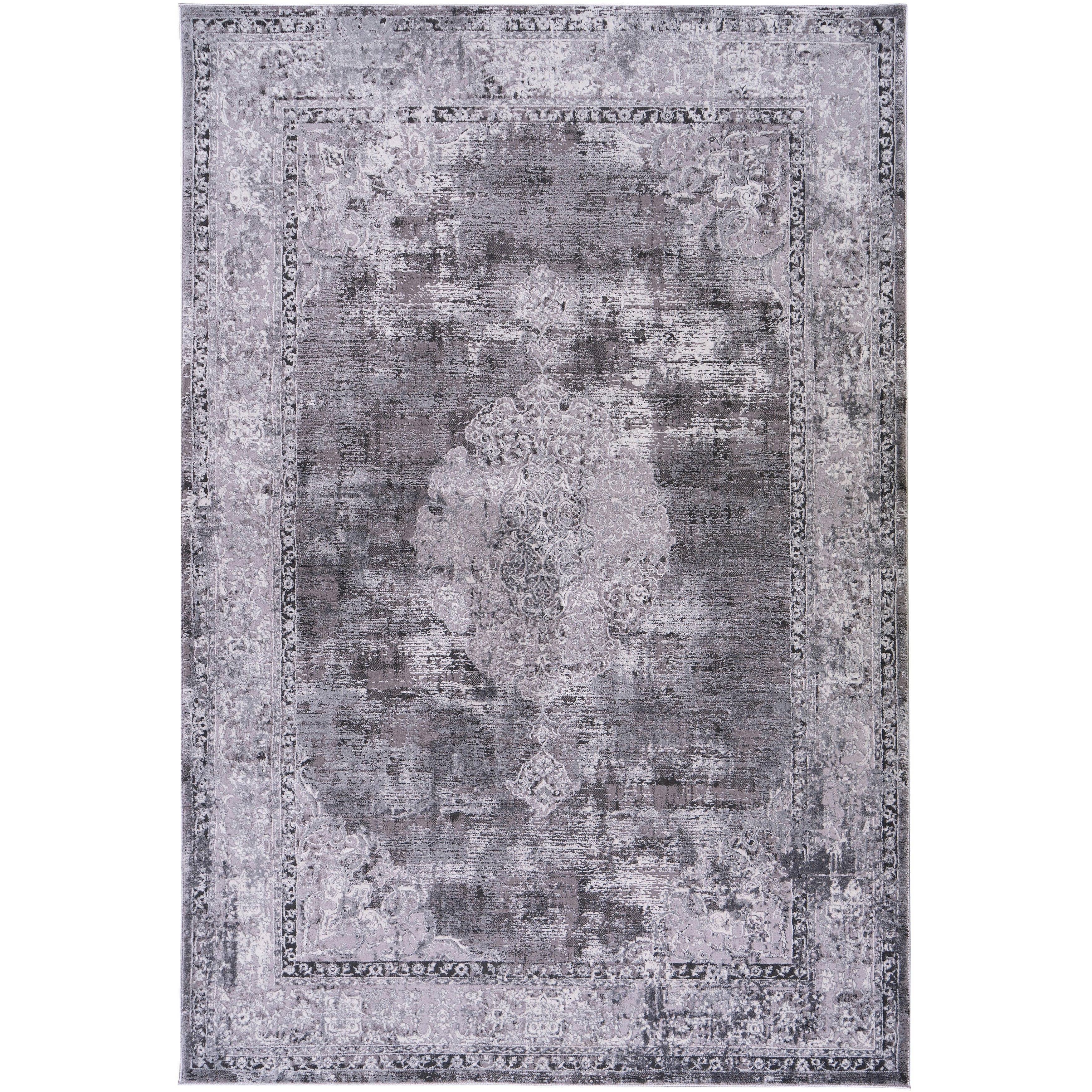 SIGNATURE - Tapis abstrait gris 160x230cm