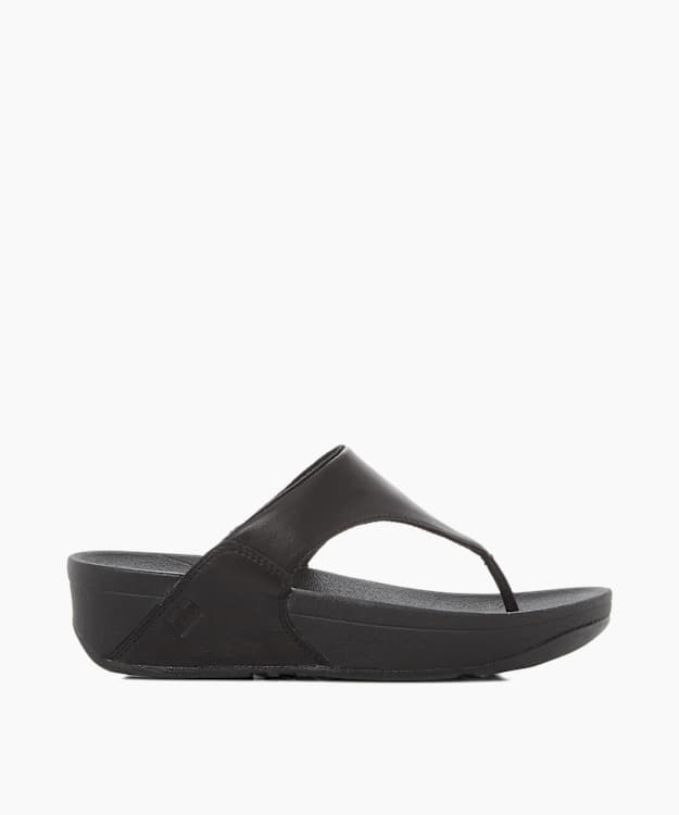 Lulu1 Black - Toe Post Sandals