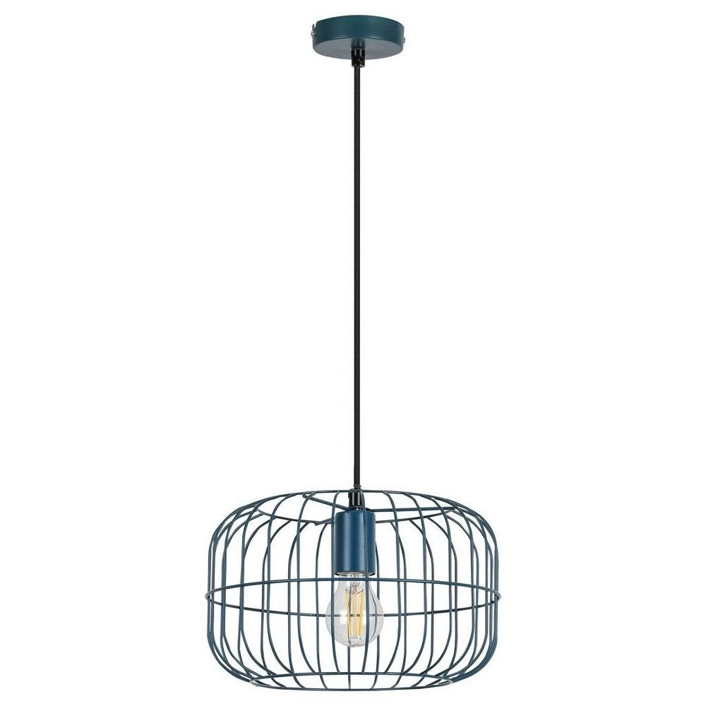 Lampa wisząca niebieska Xenia 1xE27x40W wym: 175x30x30 cm Rabalux