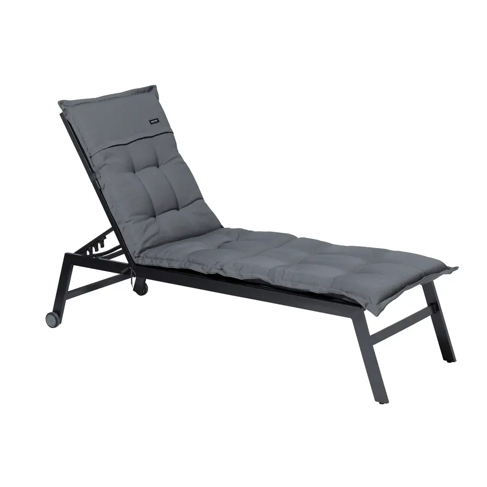 Madison - Ligbedkussen Rib grey - Ca. 200x65 cm