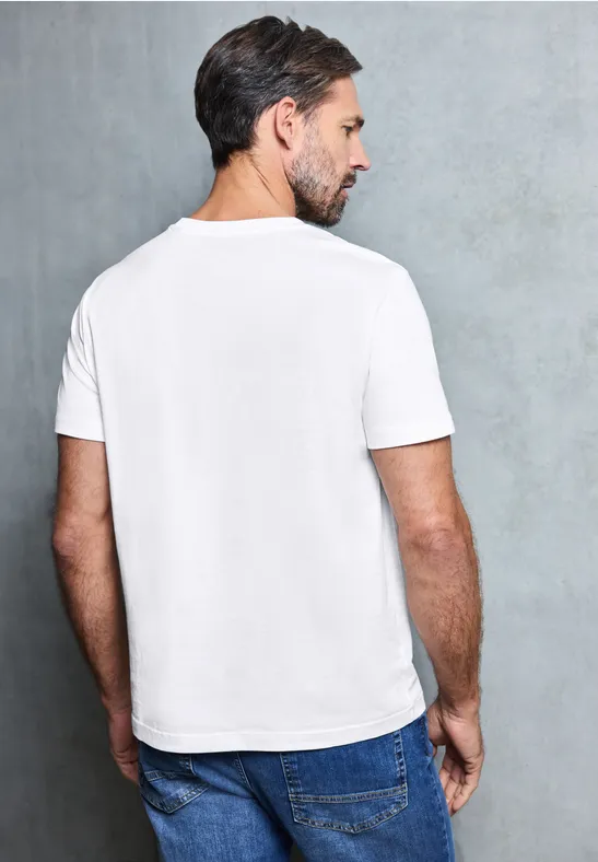 Basic T-Shirt mit Frontprint