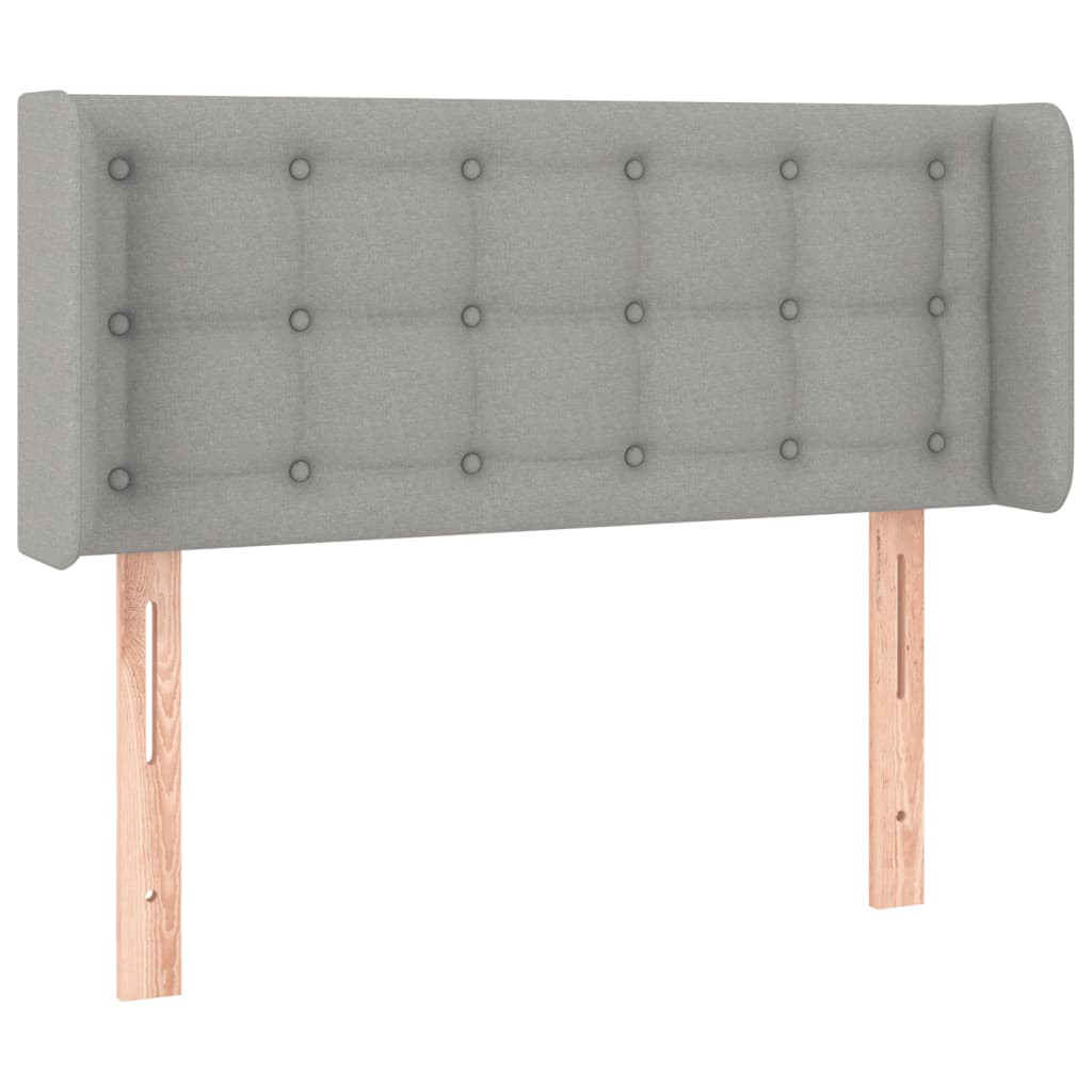 Wezgłowie Szary 103 x 16 x 78/88 cm Tkanina vidaXL
