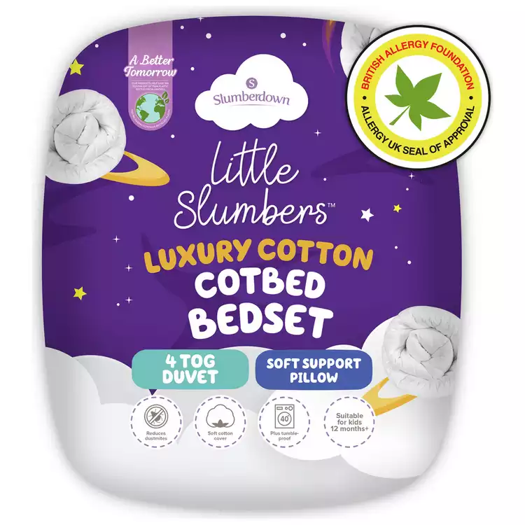 Slumberdown Little Slumbers Anti-Allergy Bedset - Cot Bed