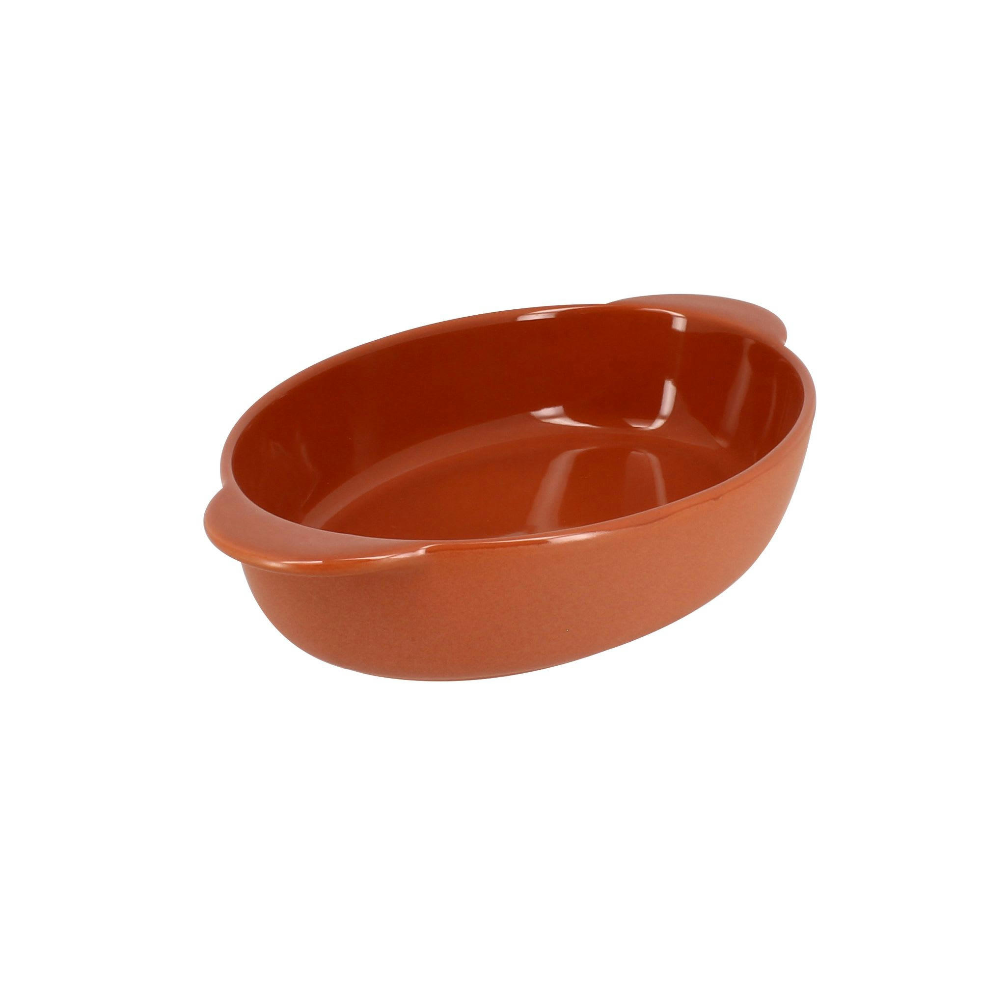 OCTAVE - Plat à four ovale en grès terracotta