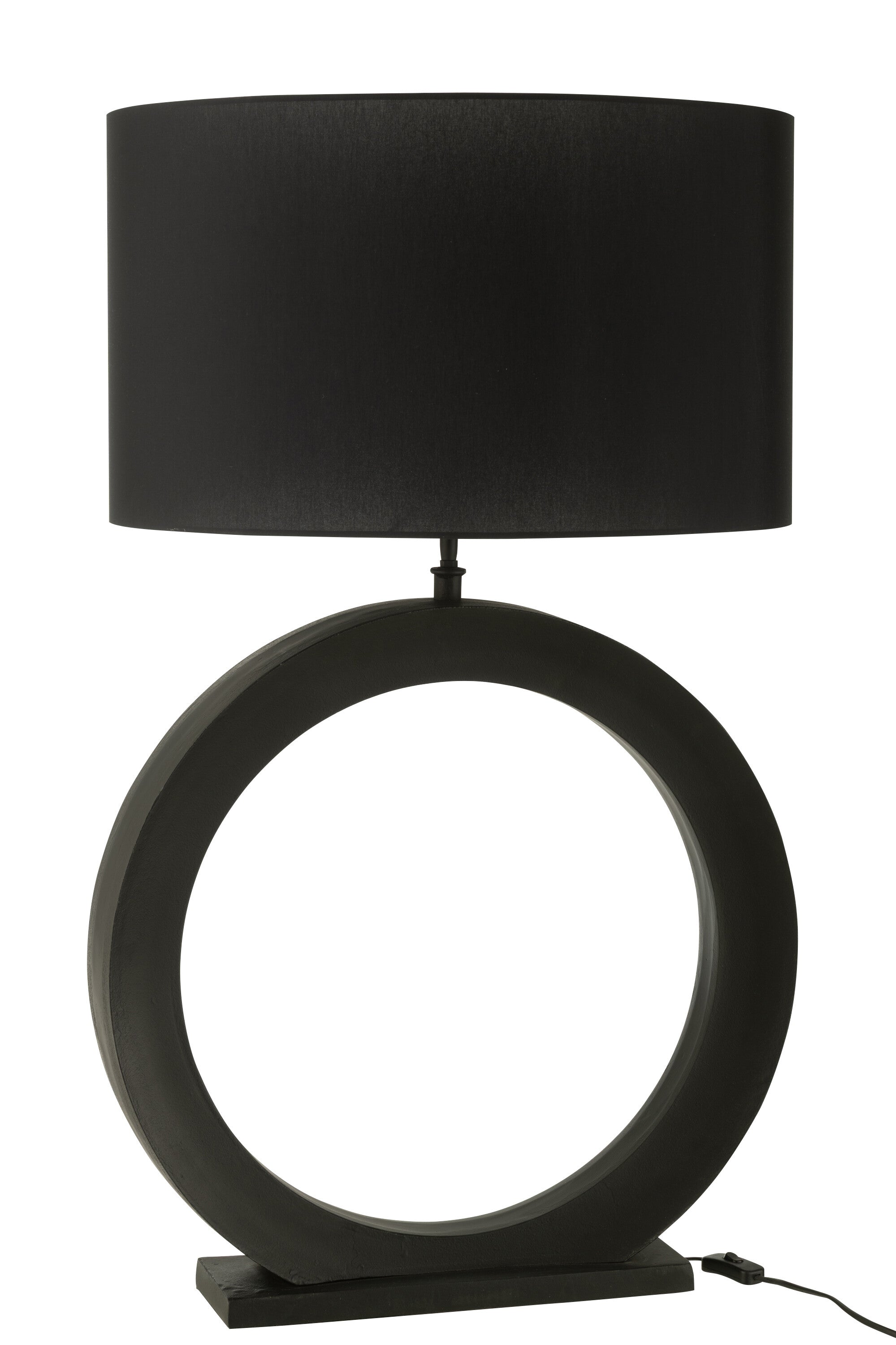 J-Line lamp Rond - aluminium - zwart
