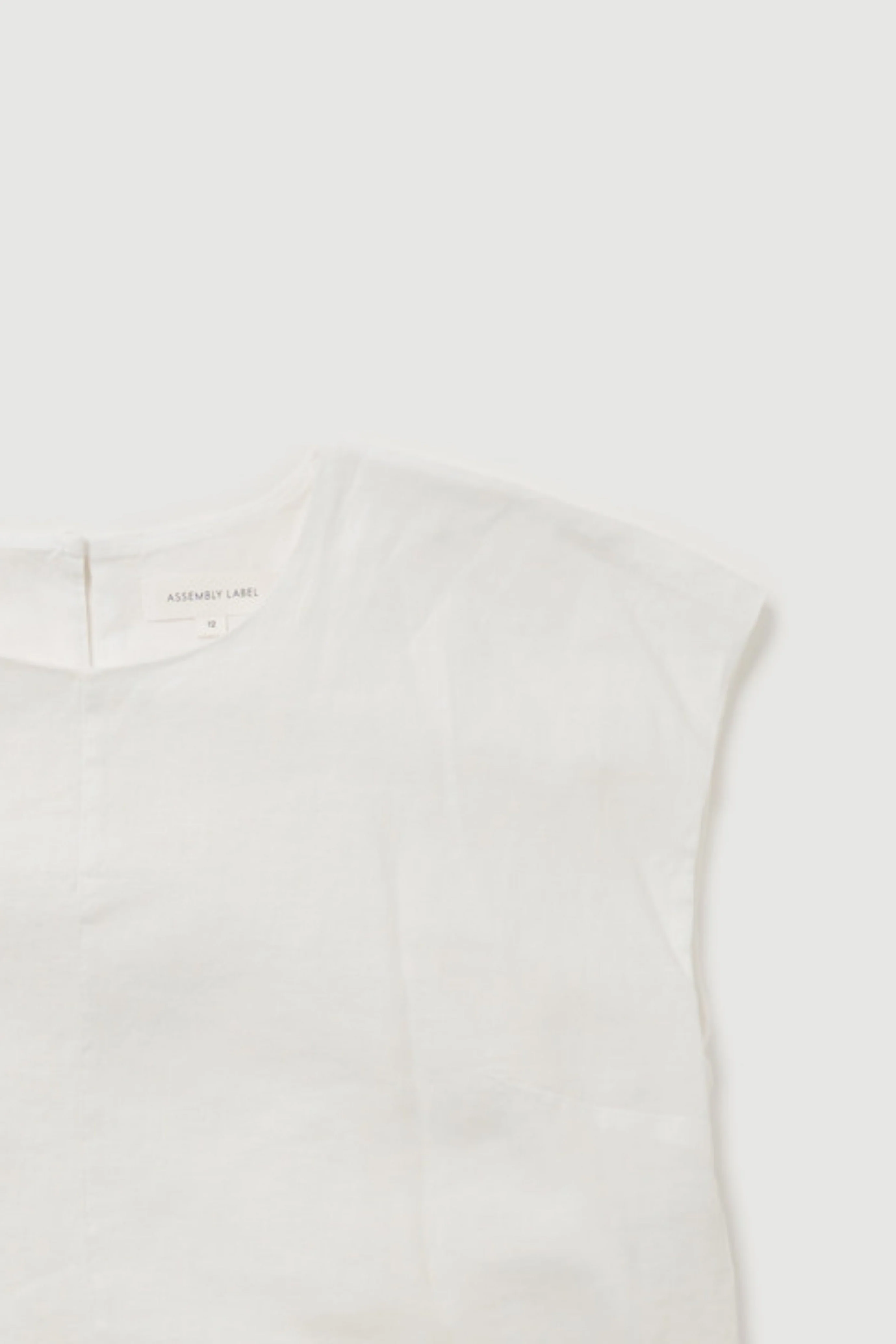 Re-Worn Womens Linen Textured Top