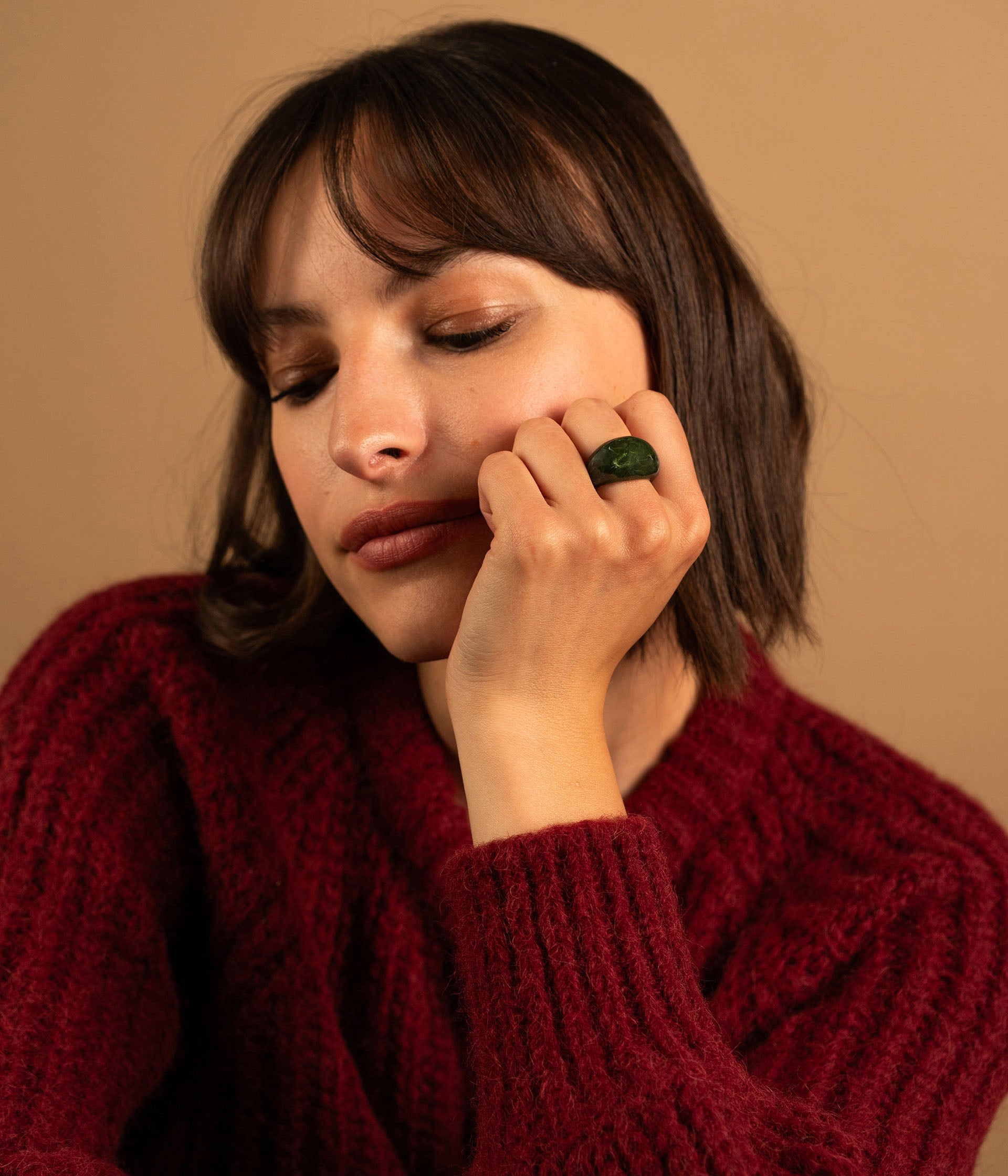 Bague Romane vert