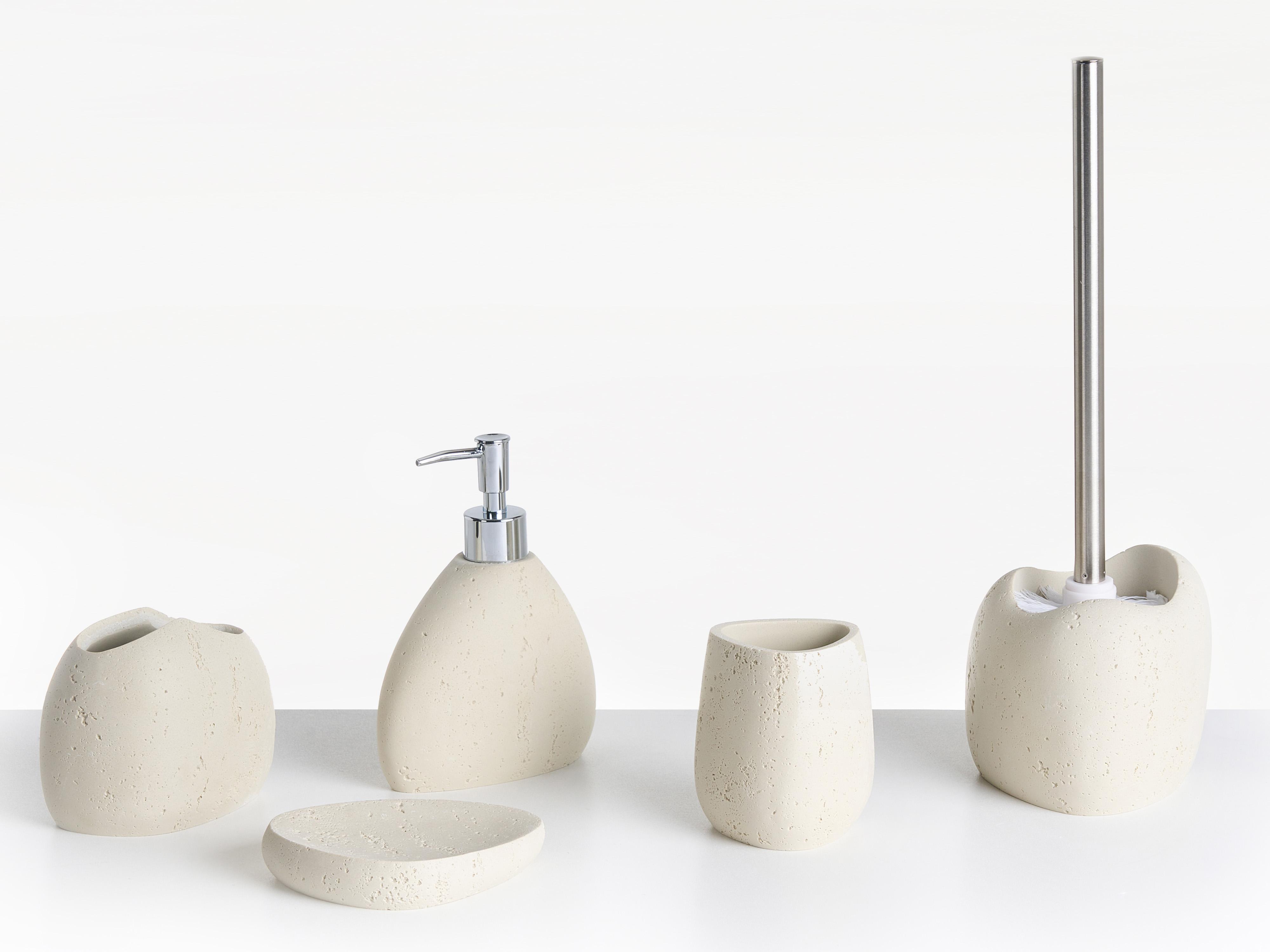 5-Piece Bathroom Accessories Set COATA Light Beige
