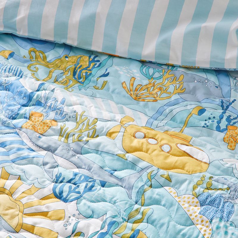 Underwater World Cot Quilt Cover Set