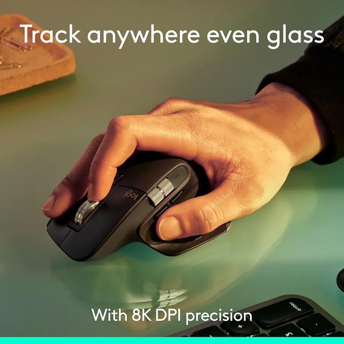 Logitech MX Master 3S - Performance Wireless Mouse with Ultra-Fast Scrolling, Ergo, 8K DPI, Track on Glass, Quiet Clicks, Bluetooth, Windows, Linux, Chrome, Black