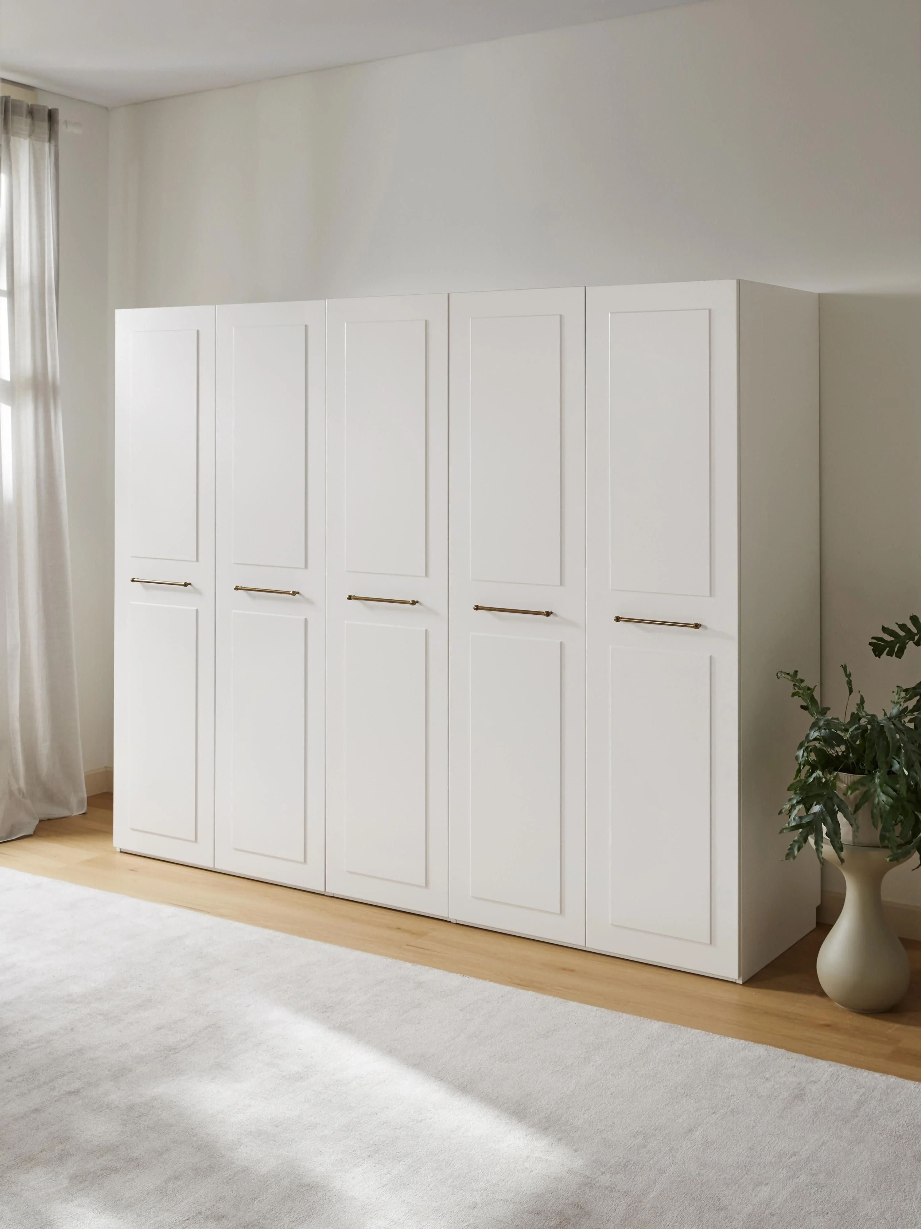 Modularer Drehtürenschrank Charlotte, 300 cm Breite, in verschiedenen Größen