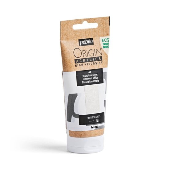 Pebeo Origin Iridescent White Acrylic Paint 60ml