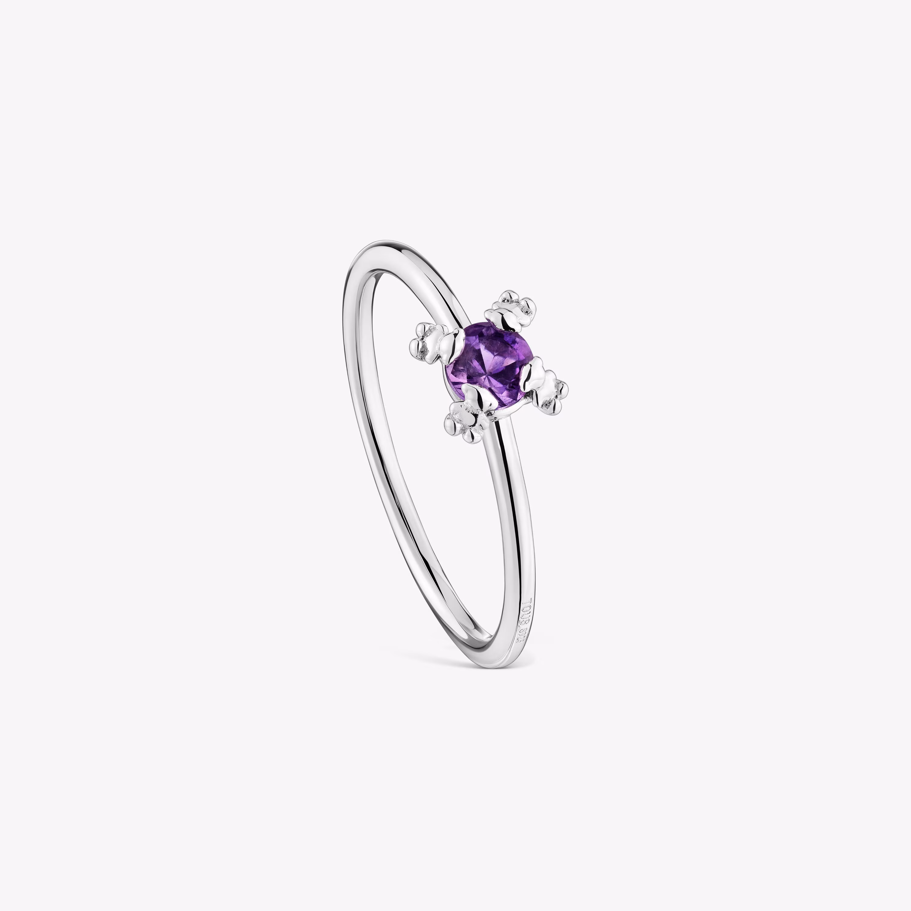 Anillo de plata y amatista Color Pills