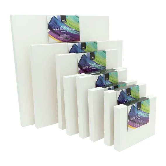 Makr 12x12in Classic Wide Edge Canvas White