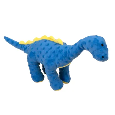 TIAKI Blue Dino Plush Dog Toy