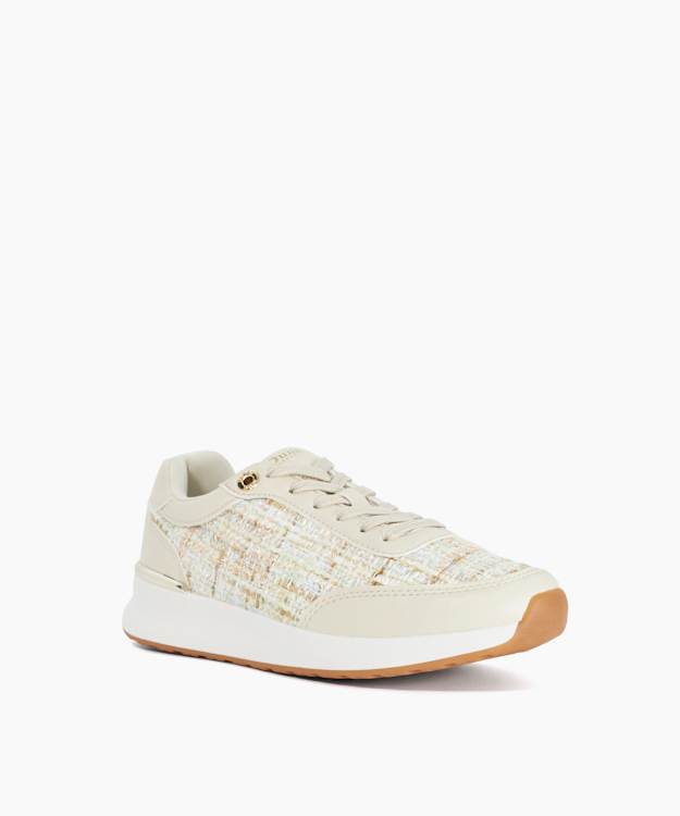 Evalynn Green - Boucle Lace-Up Trainers