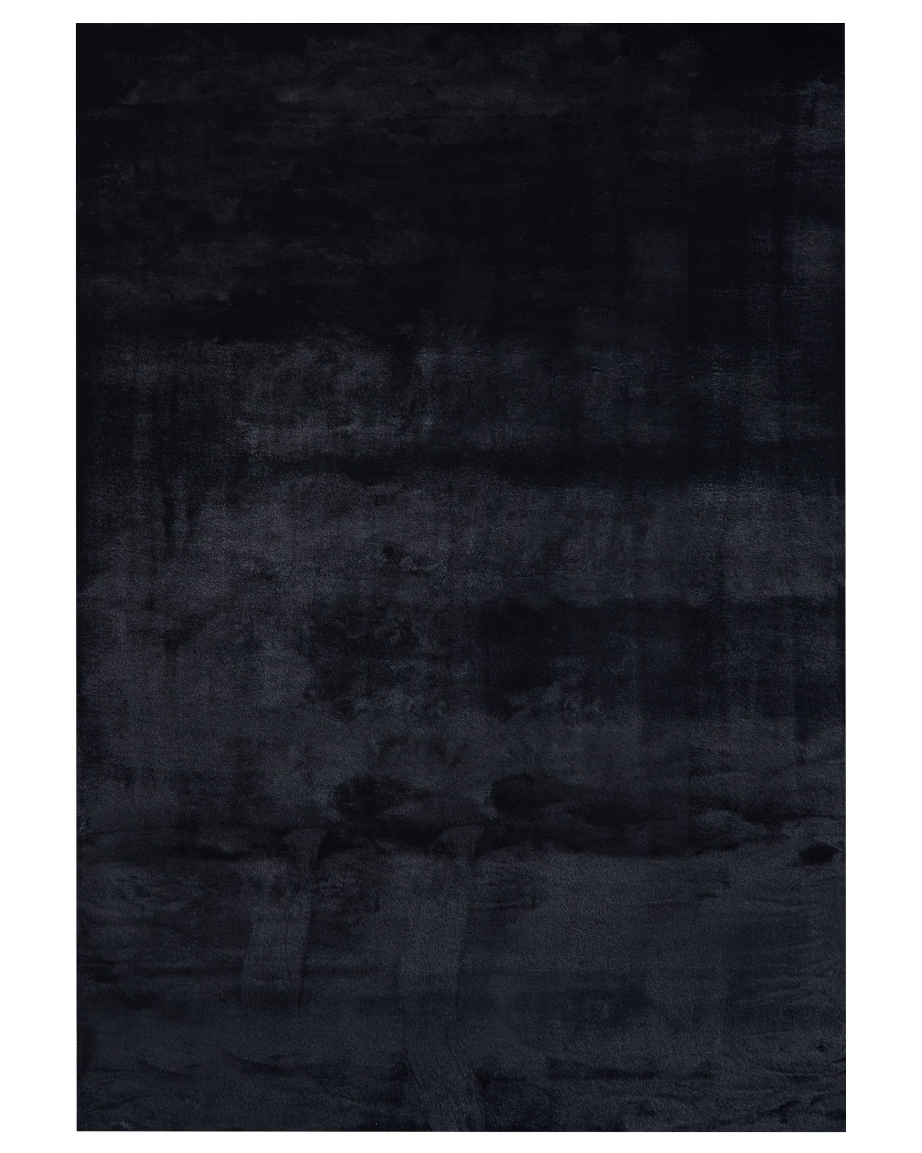 Faux Fur Rug MIRPUR Black 160 x 230 cm