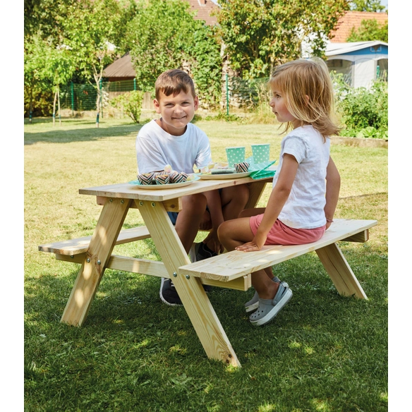 Picknicktisch, LxBxH: 89 x 79 x 49 cm, für Kinder