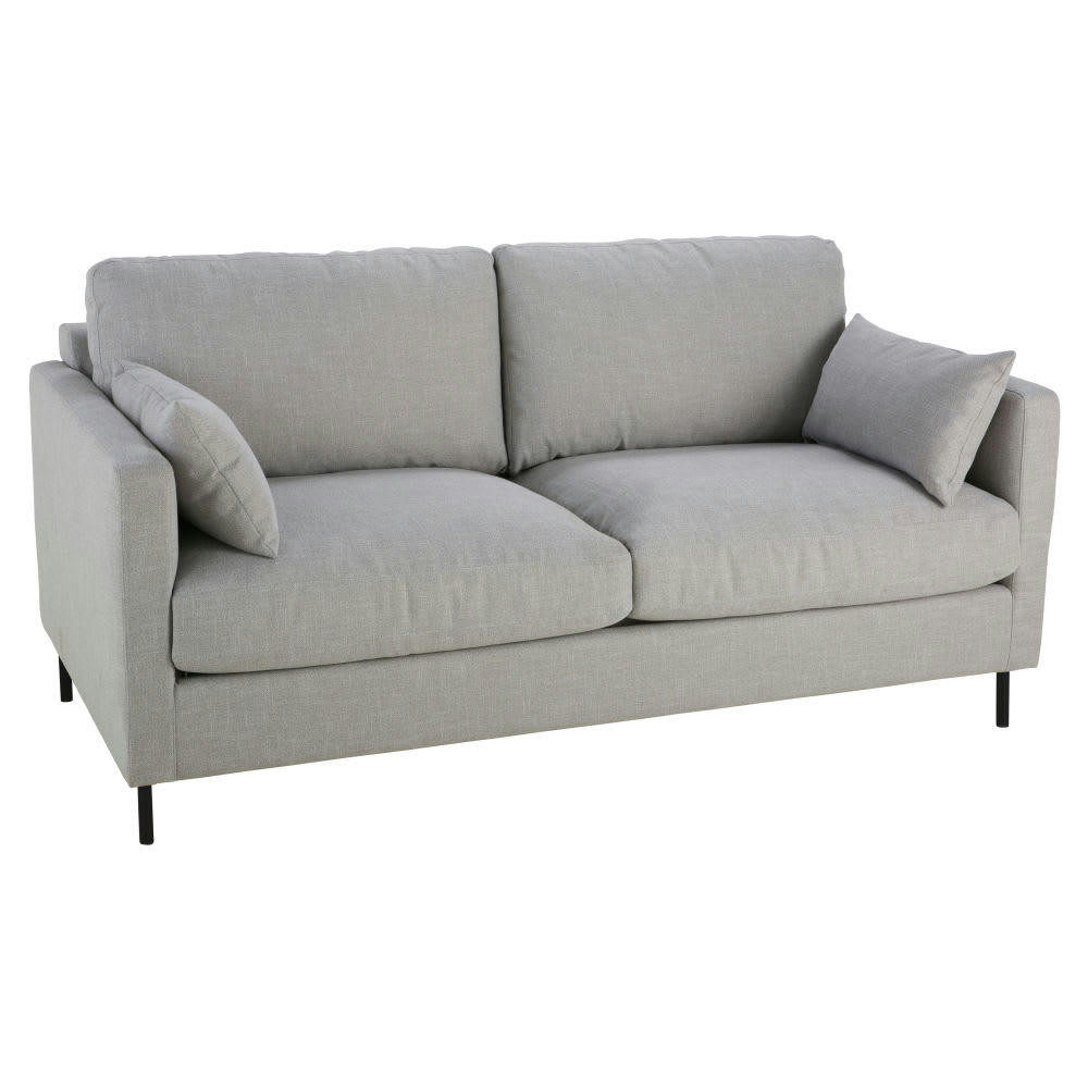 Julian - Canapé 2/3 places gris clair