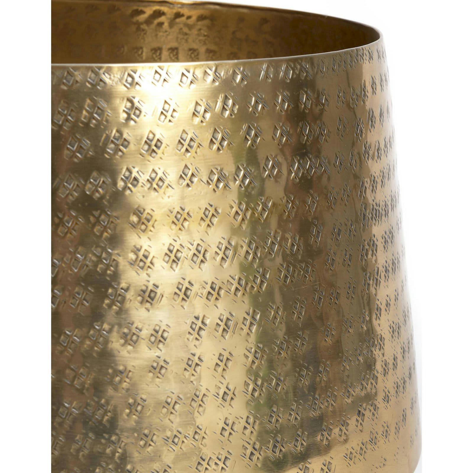 BALI BAZAR - Vase Aluminium Or