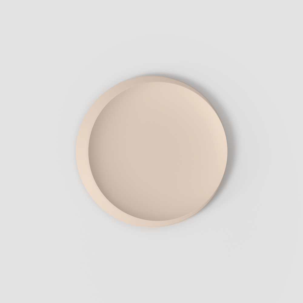 NewMoon Serving/ Under Plate - Beige, 14.5'', Premium Porcelain