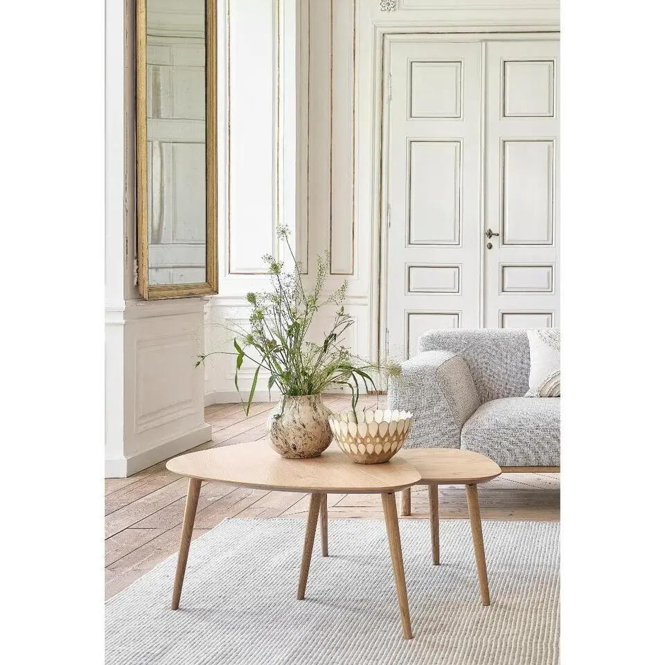 Nordic Home - Heidi organische salontafels - set van 2 - naturel