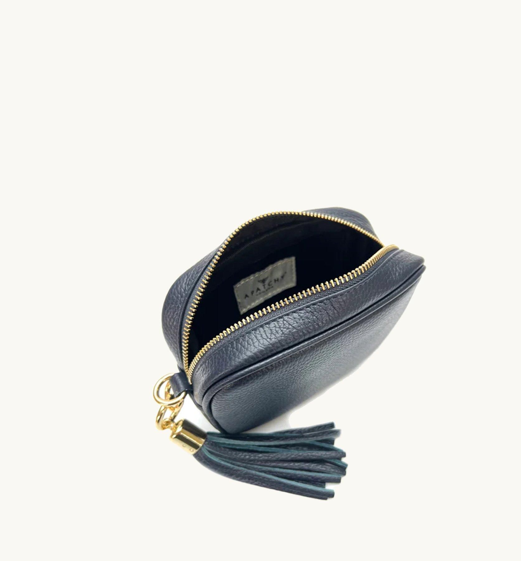 Apatchy London The Mini Tassel Leather Phone Bag