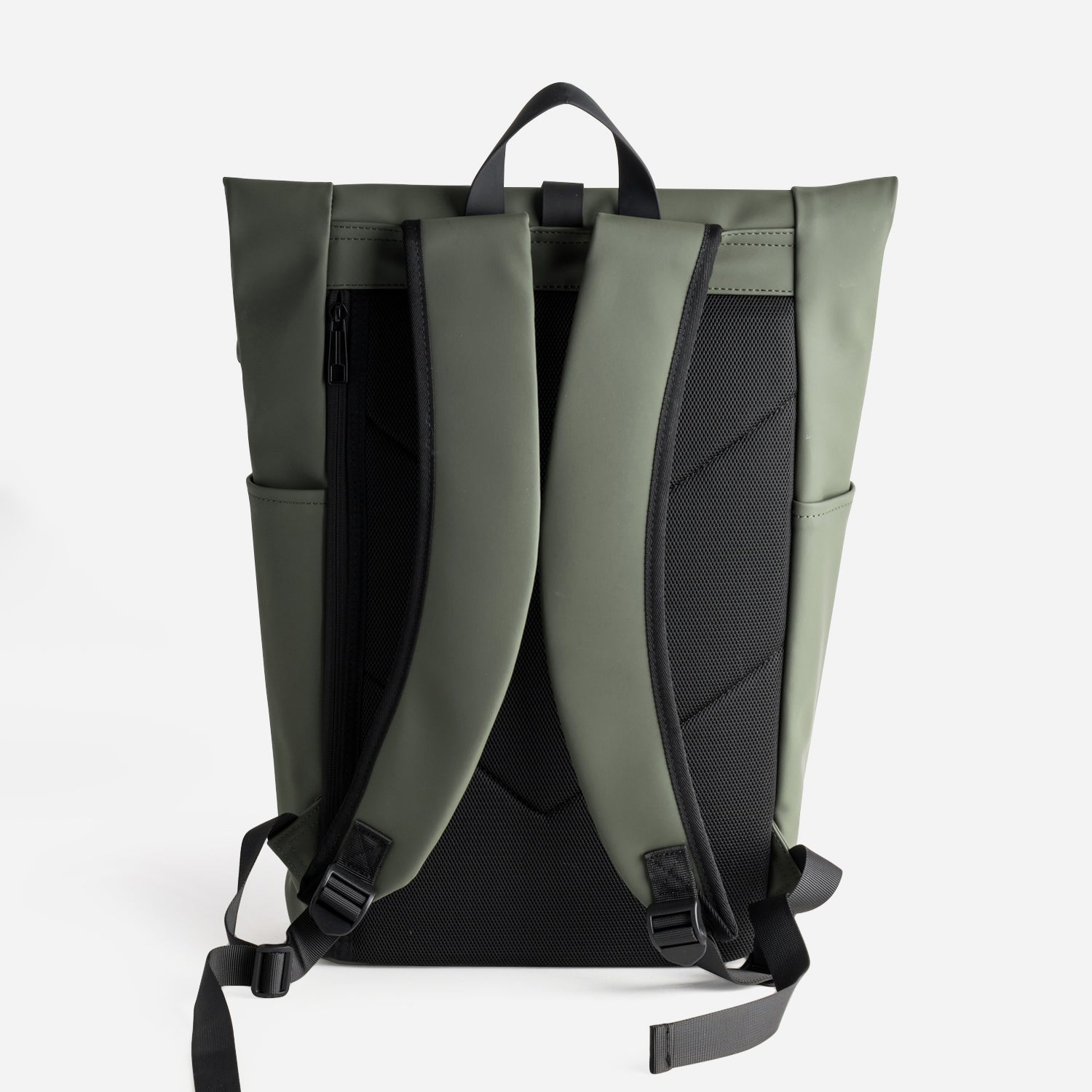 Sac à dos kaki mat toucher gomme