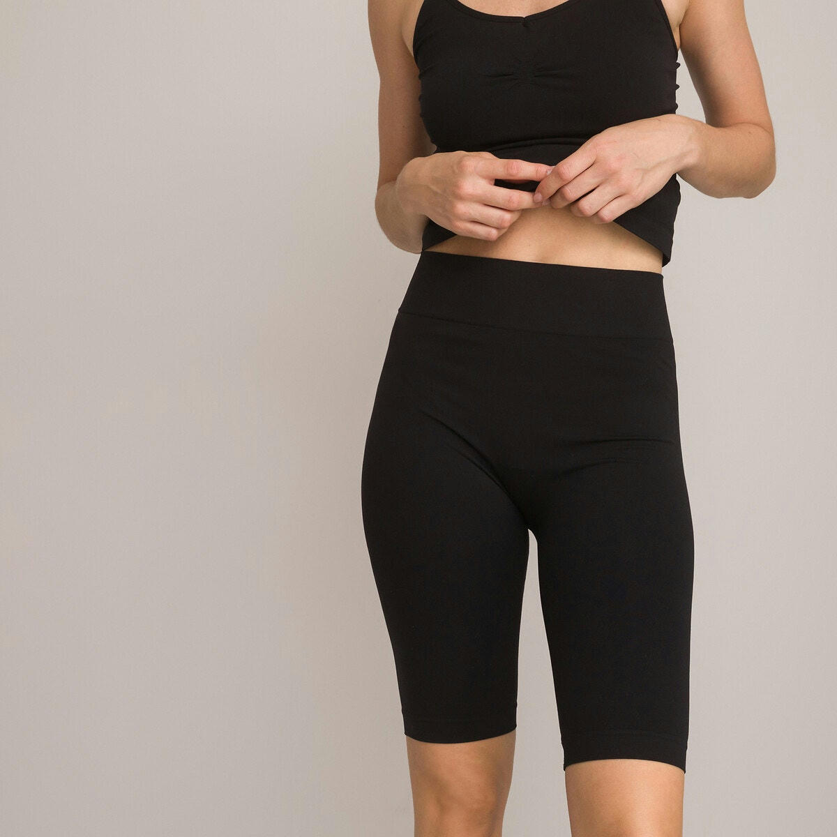 Legging court sans coutures, Milky