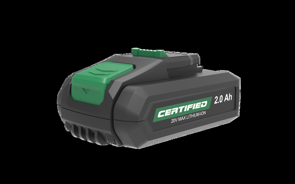 Certified 20V Max Lithium-ion 2Ah Replacement Battery with Battery Level Indicator