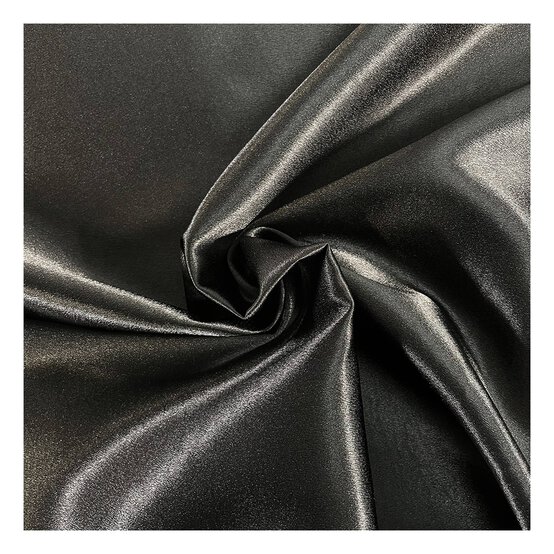 Black Crepe Satin Fabric by the Metre