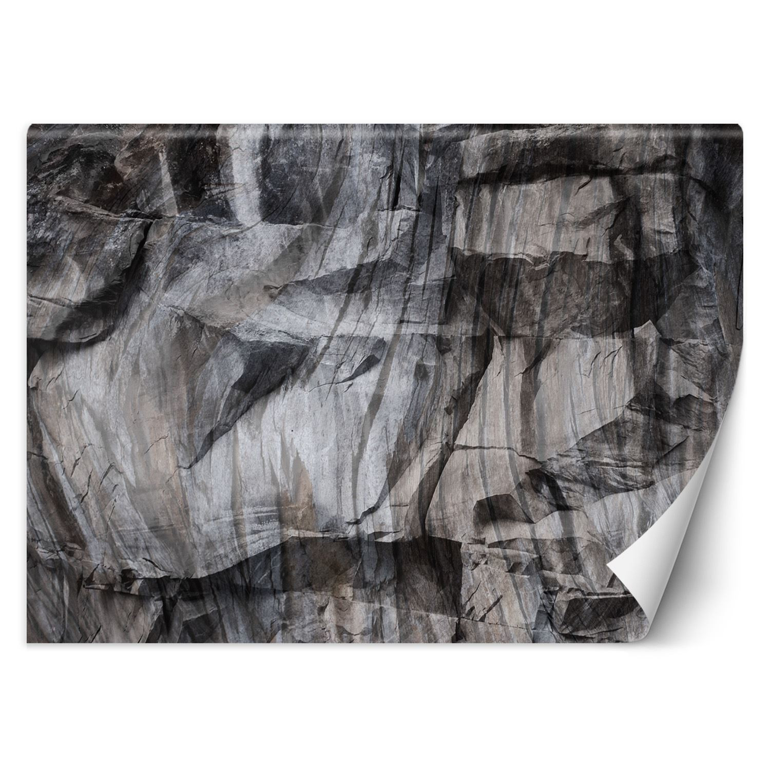 Feeby Fototapeta, Brązowe skały 3D 150x105