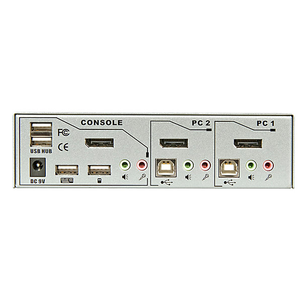 Commutateur KVM DisplayPort 1.2 USB 2.0 LINDY