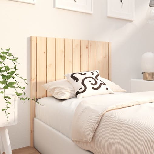 NNEVL Bed Headboard 95.5x4x100 cm Solid Wood Pine