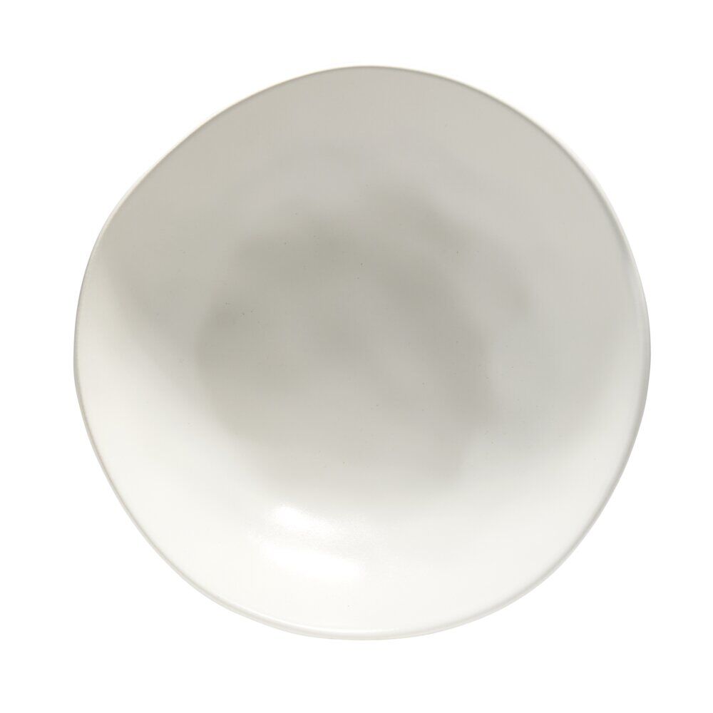 Assiette creuse forme organique céramique blanche Ø20cm