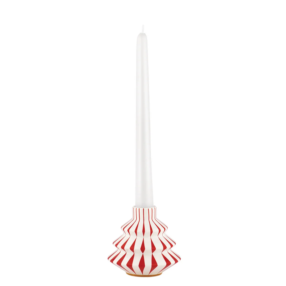 Alessi - Delight Kerzenhalter, weiß / rot / gold