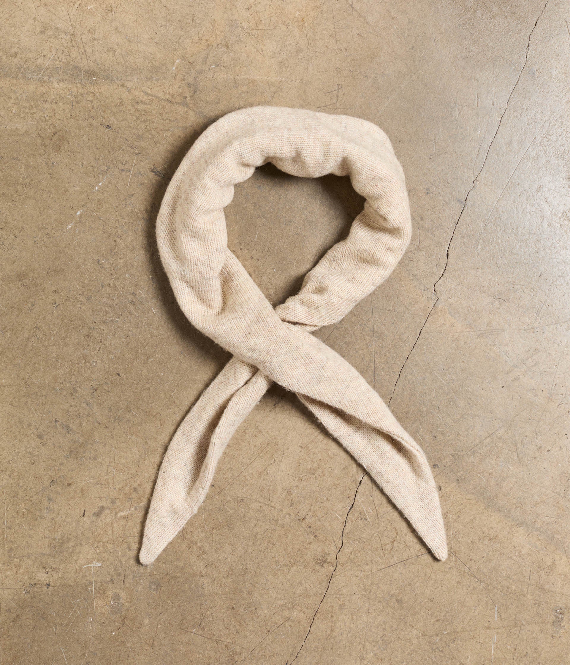 Foulard tricot beige Loulou