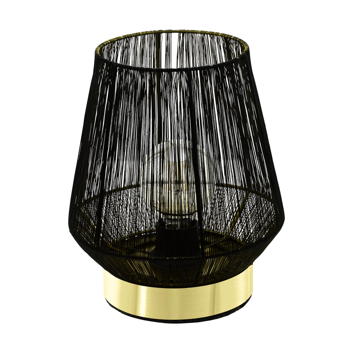 EGLO tafellamp Escandidos - e27 - 26 cm - zwart/koper/goud