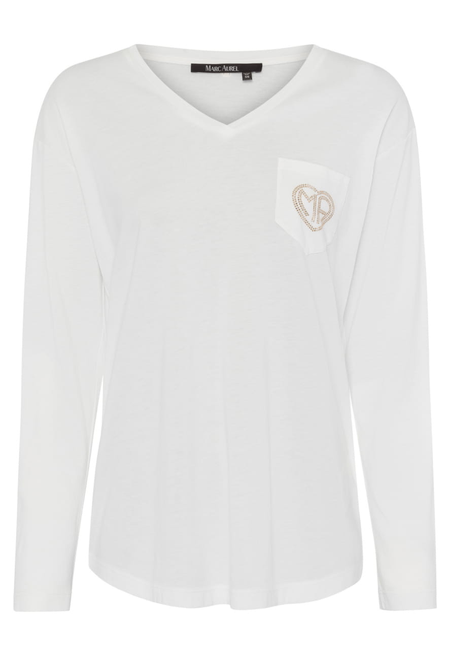Shirt mit Strass-Logo