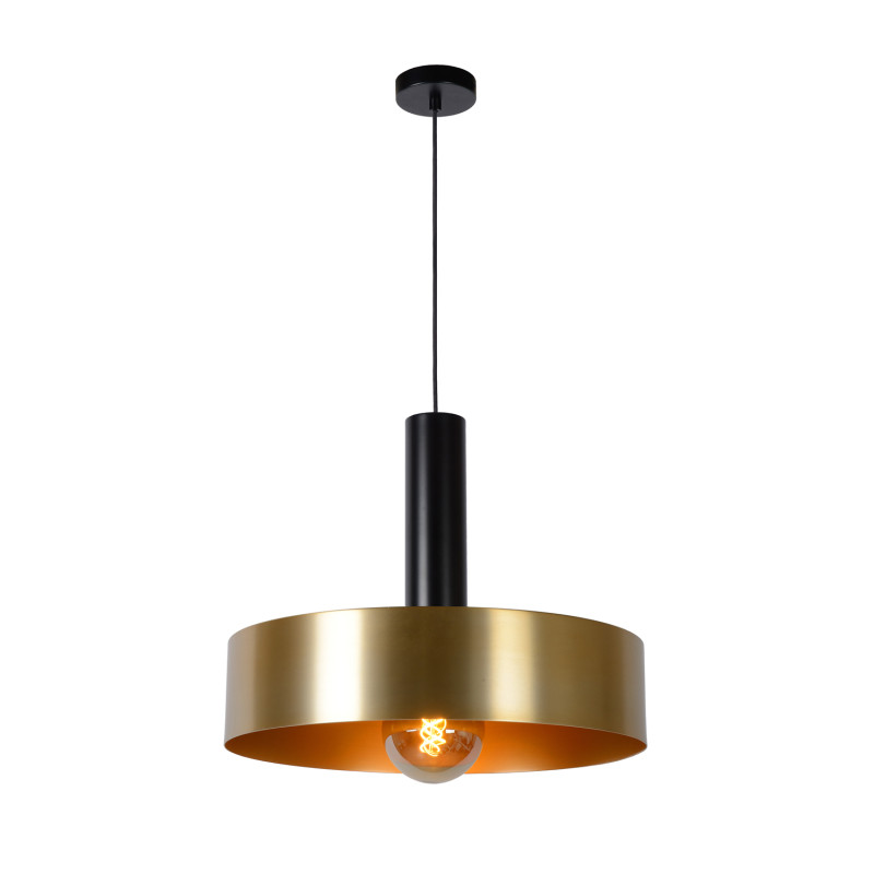Suspension Giada or mat/laiton Ø 50 cm E27 60 W LUCIDE