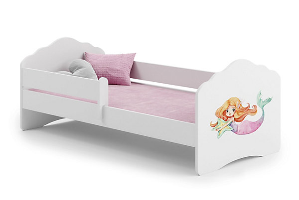 FALA lit enfant avec barreau 140x70 Mermaid