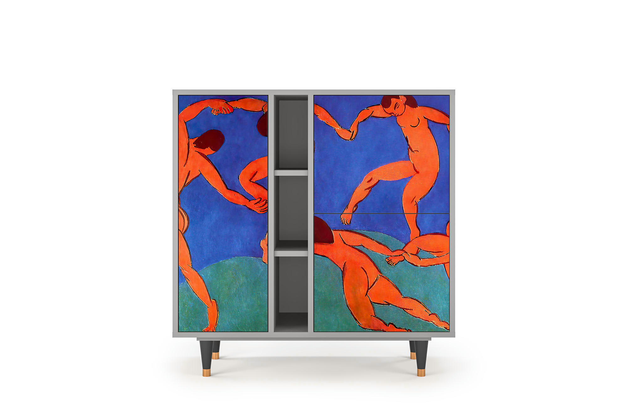 THE DANCE BY HENRI MATISSE - Buffet  multicolore 3 portes L 94 cm